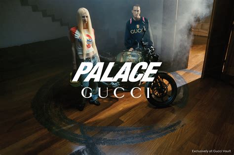 the palace Gucci logo